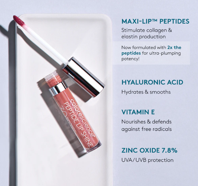 Peptide Lip Shine SPF 30 Color: Rose