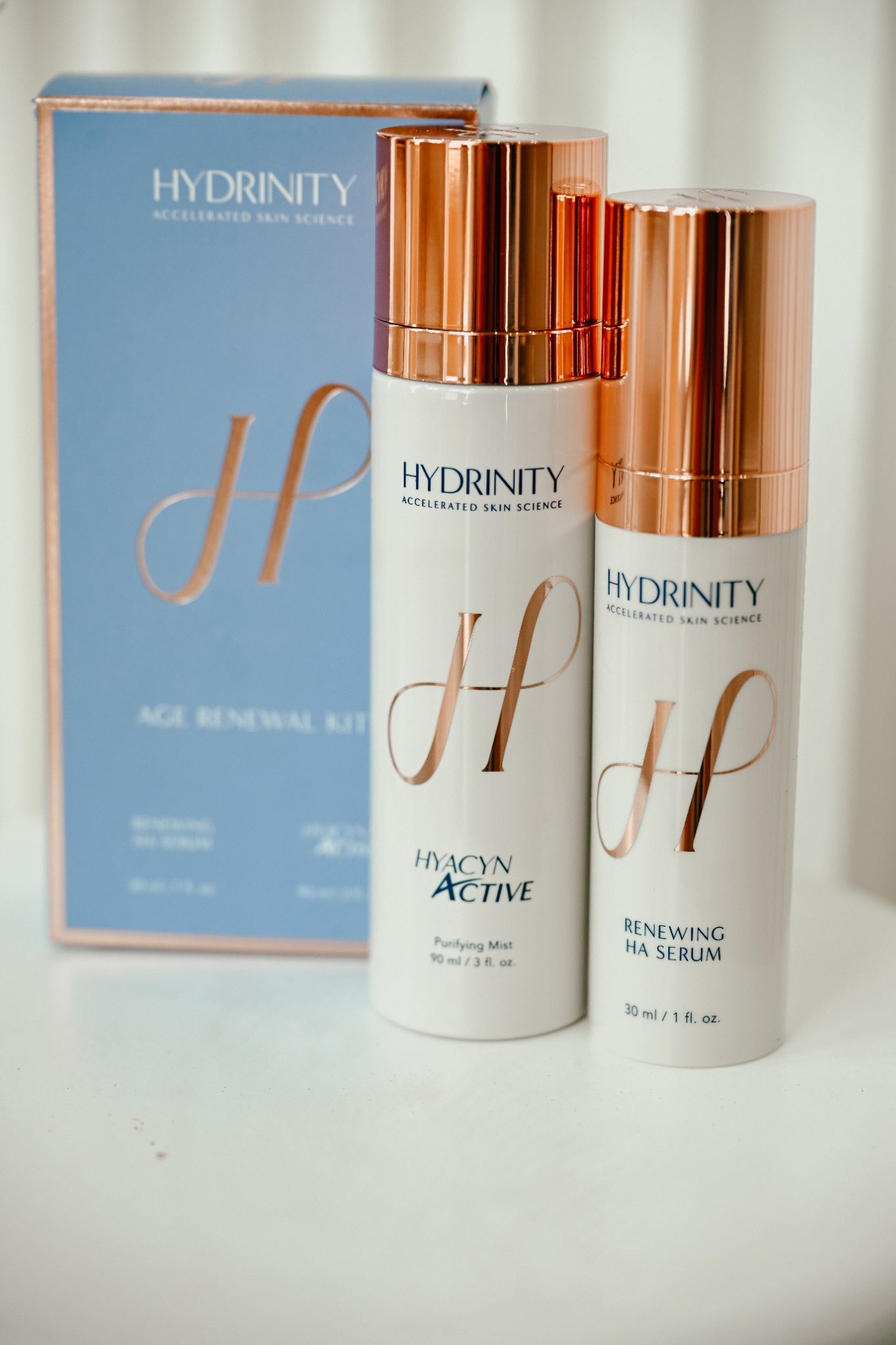 Hydrinity - Age Renewal Kit: Renewing HA Serum (30ml) & Hyacyn Active (90ml)