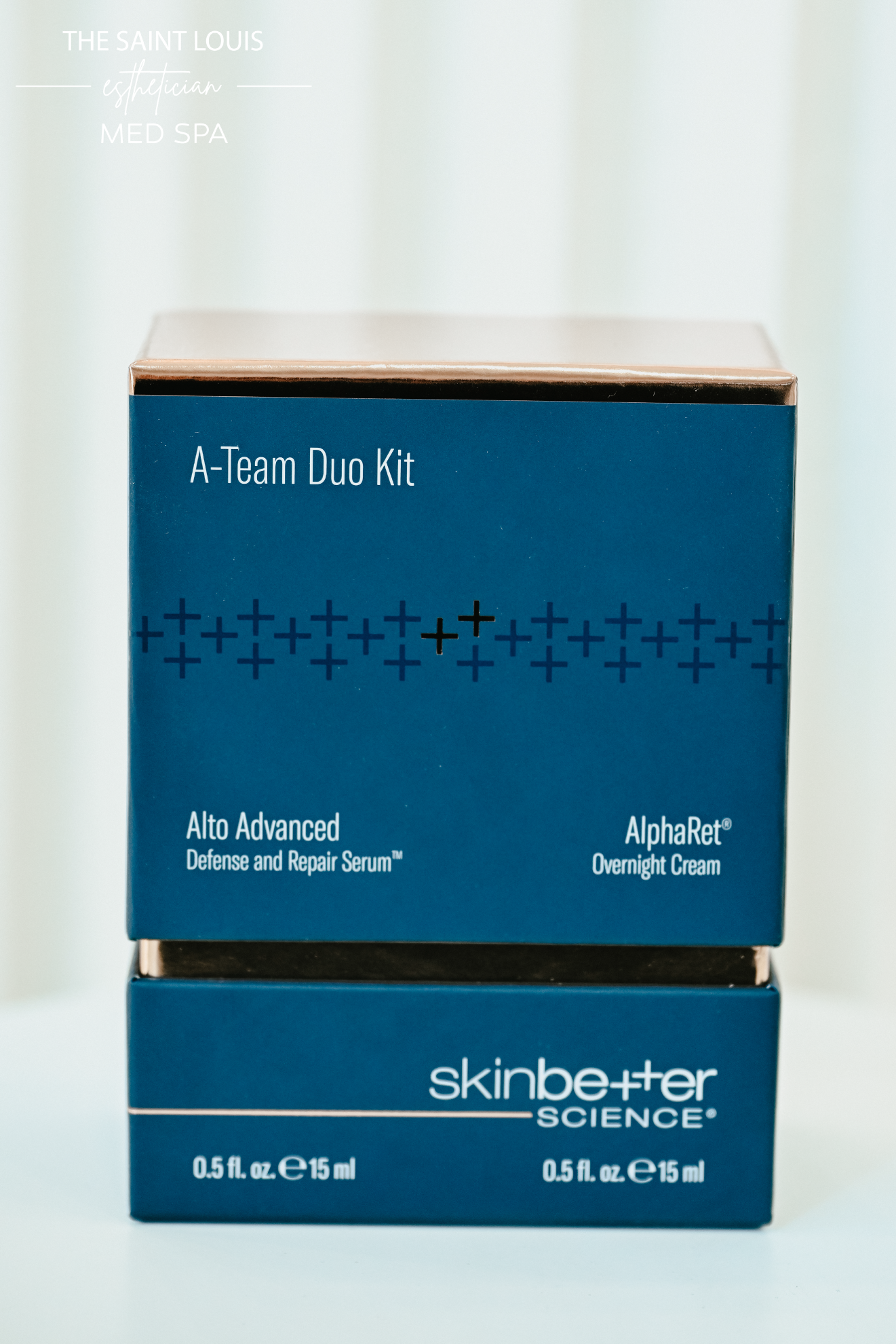 SkinBetter Science A-Team Duo Advanced Kit: (1) AlphaRet Overnight Cream (15ml), (1) Alto Advanced Defense and Repair Serum (15ml)