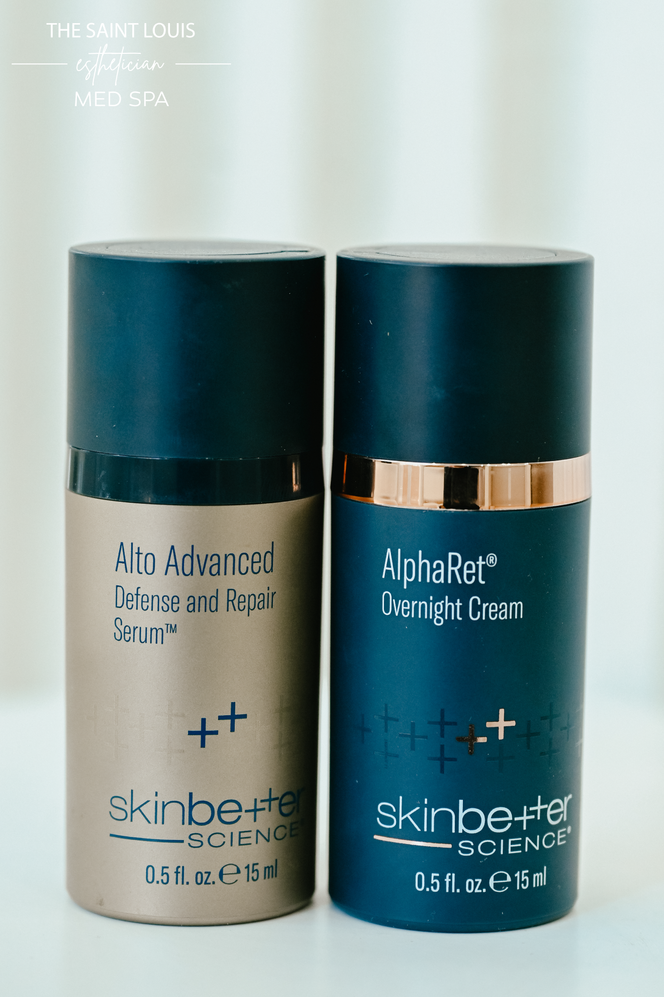 SkinBetter Science A-Team Duo Advanced Kit: (1) AlphaRet Overnight Cream (15ml), (1) Alto Advanced Defense and Repair Serum (15ml)